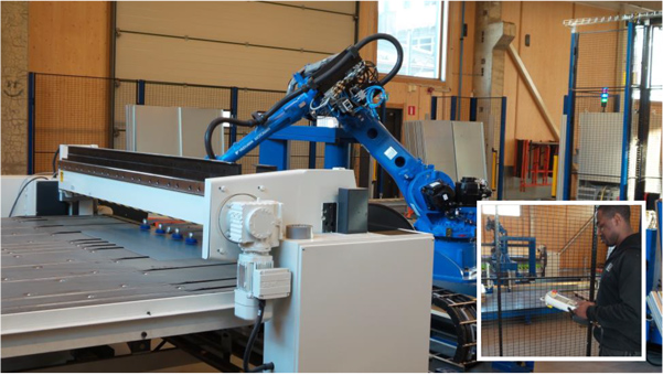 Press-brake-tending